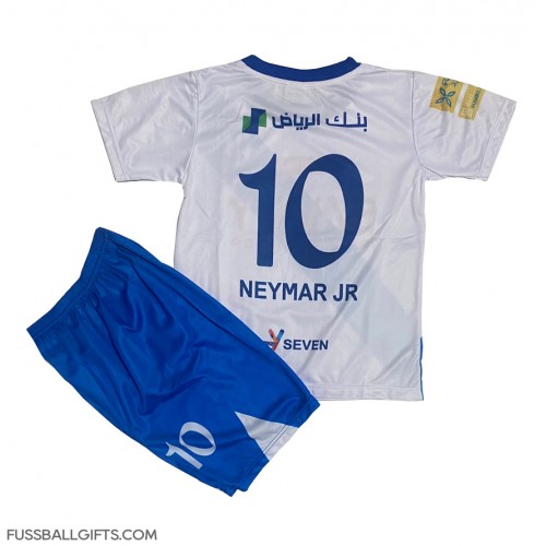 Al-Hilal Neymar Jr #10 Fußballbekleidung Auswärtstrikot Kinder 2024-25 Kurzarm (+ kurze hosen)